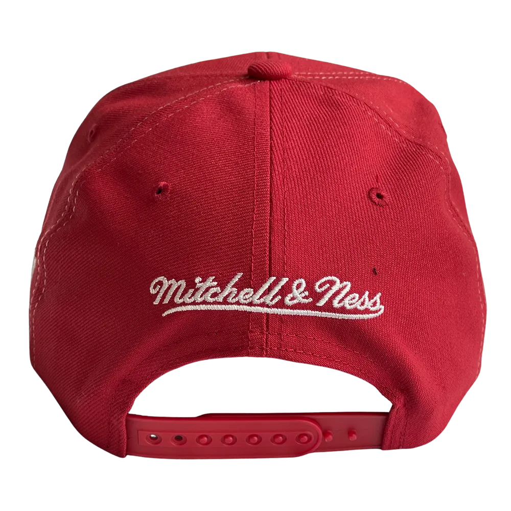 Men's Houston Rockets Mitchell & Ness HWC Half & Half Adjustable Cap