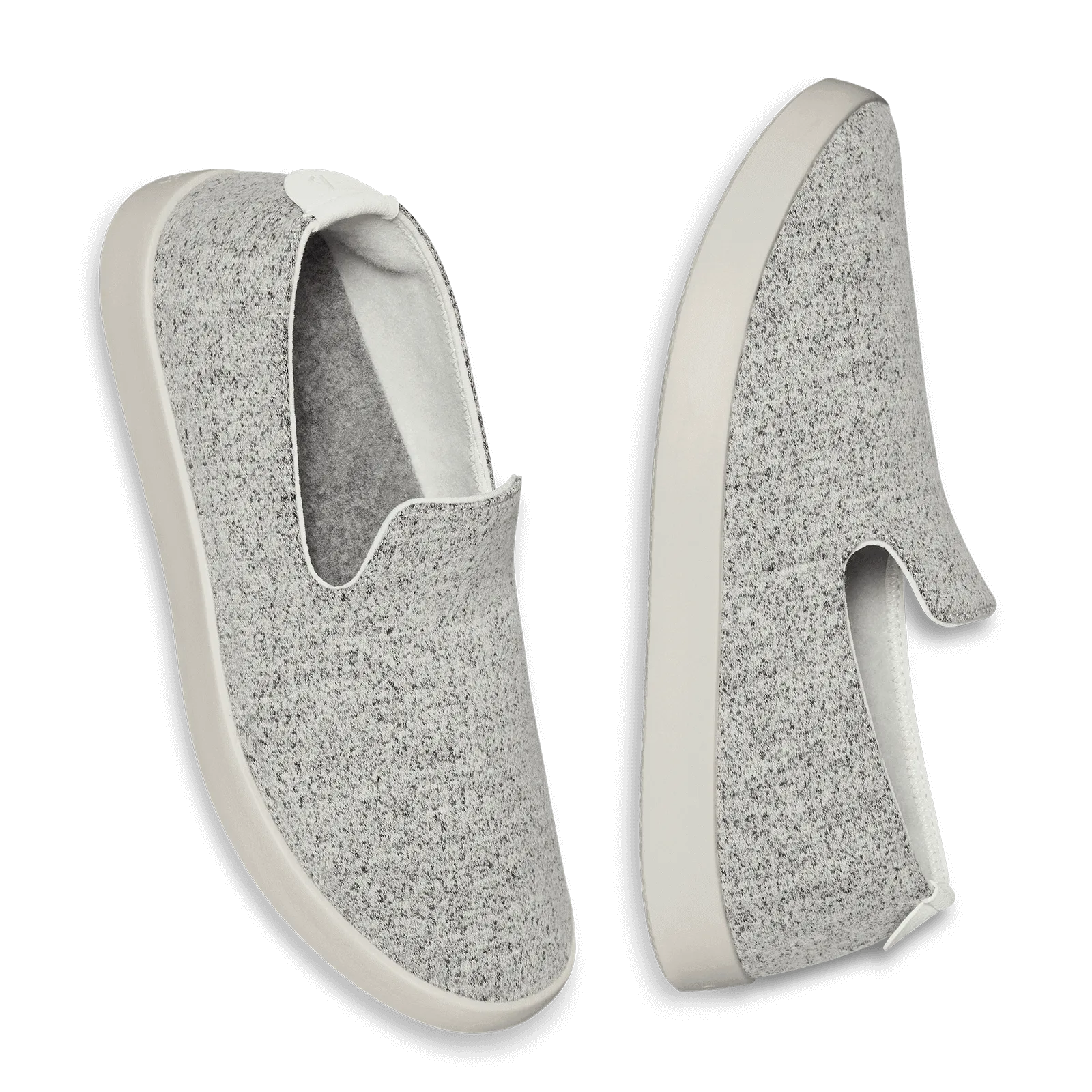 Men's Wool Loungers - Dapple Grey (Cream Sole)