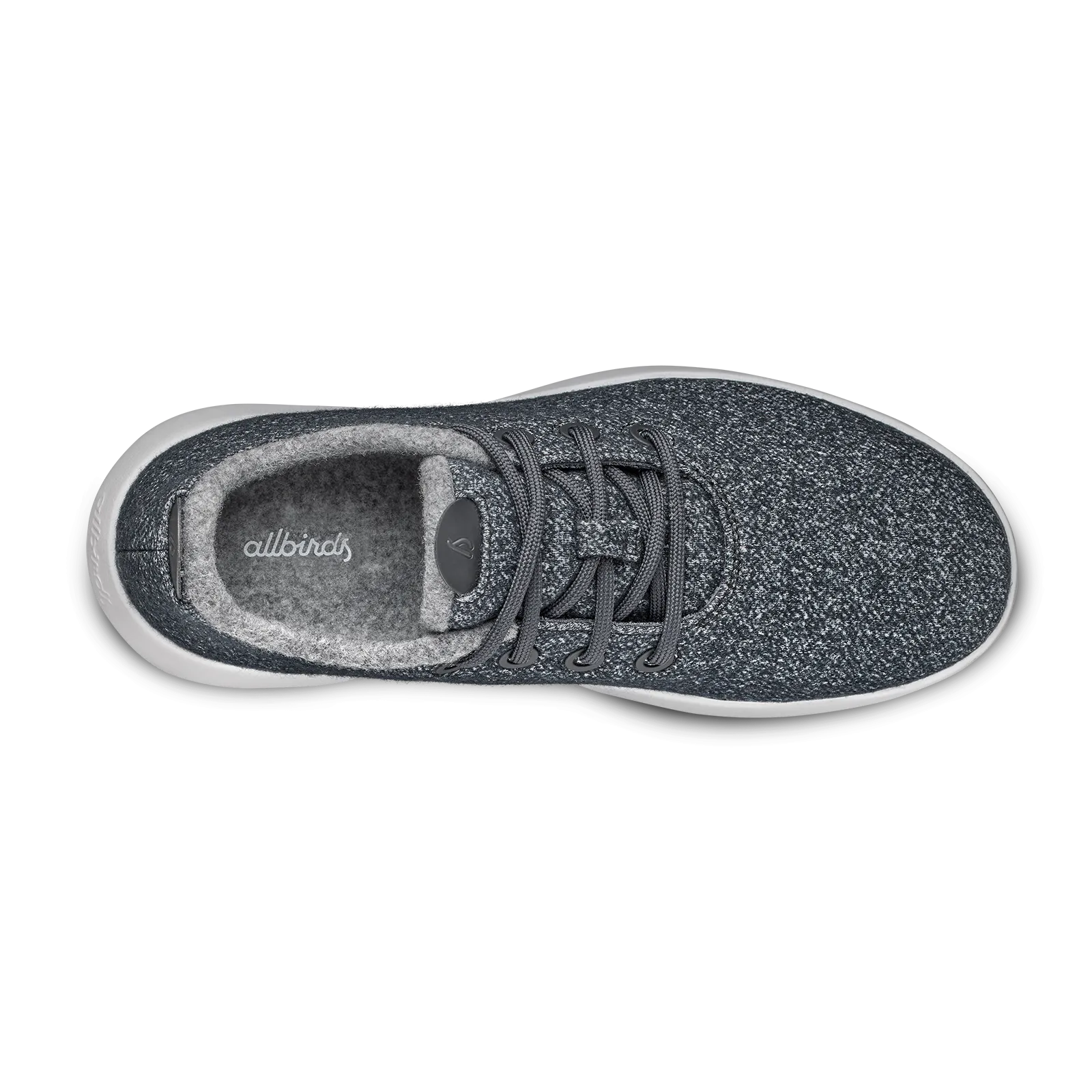 Men's Wool Runner Mizzles - Dark Grey (Light Grey Sole)