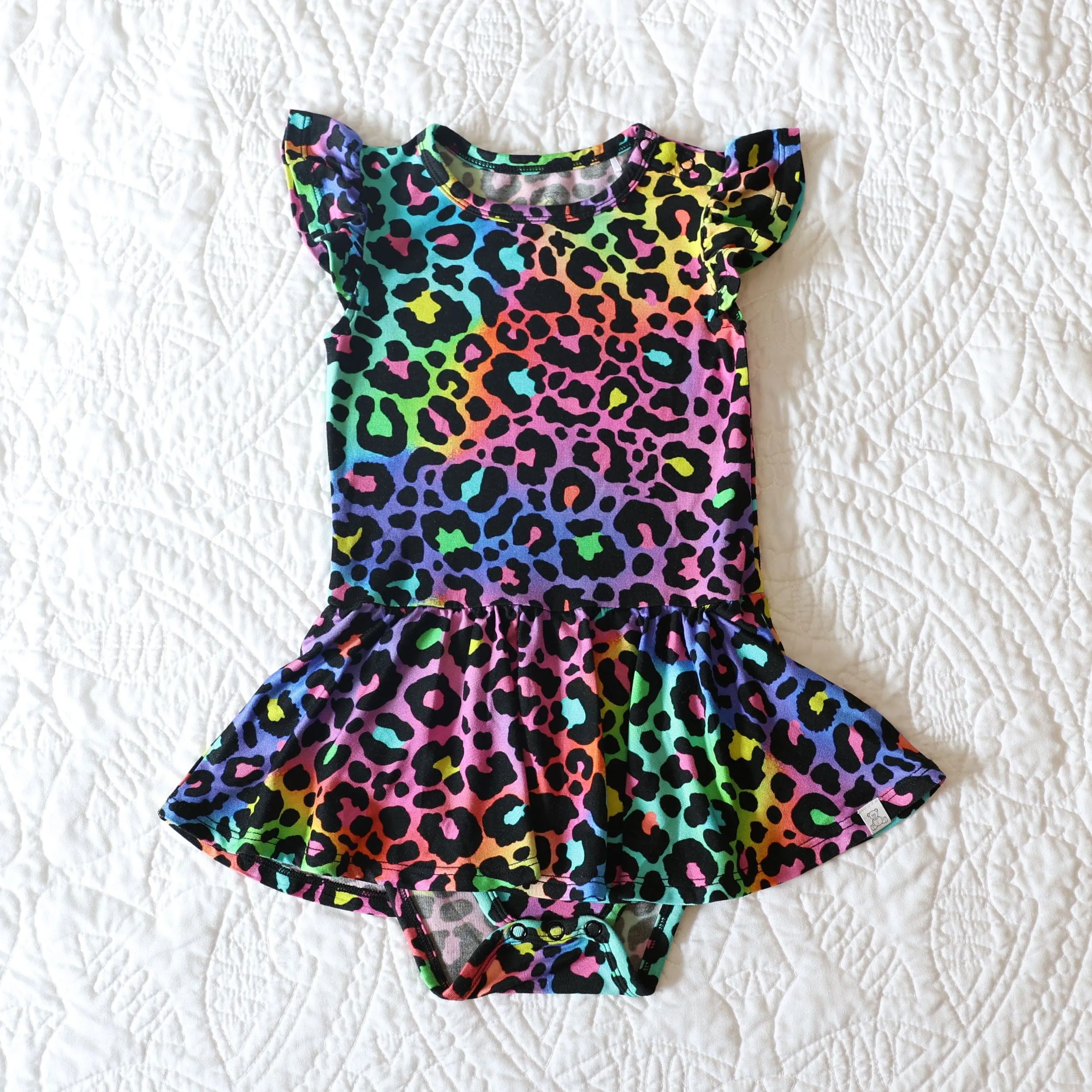 Most Wanted Lizzy Leopard - Twirl Skirt Bodysuit