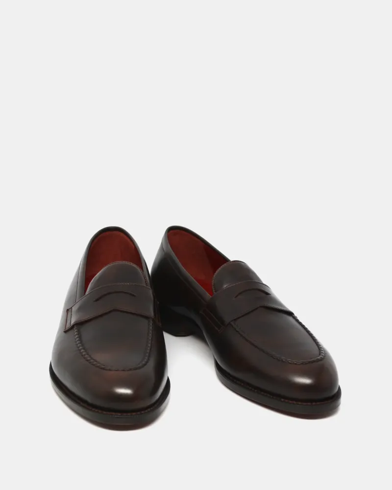 Museum Brown Leather Penny Loafer