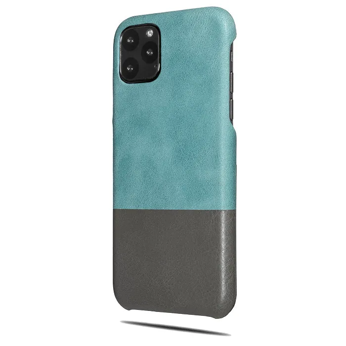 Ocean Blue & Pebble Gray iPhone 11 Pro Leather Case