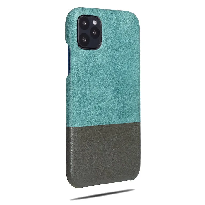 Ocean Blue & Pebble Gray iPhone 11 Pro Leather Case