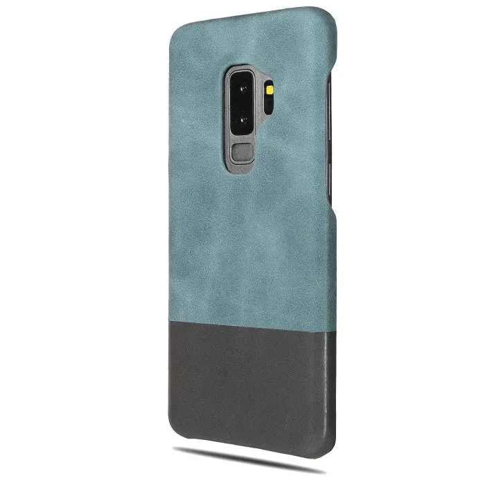 Ocean Blue & Pebble Gray Samsung Galaxy S9  Plus Leather Case