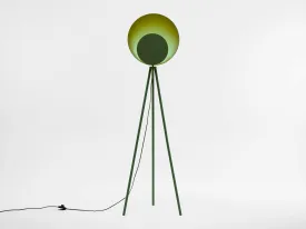 Olive green diffuser floor lamp