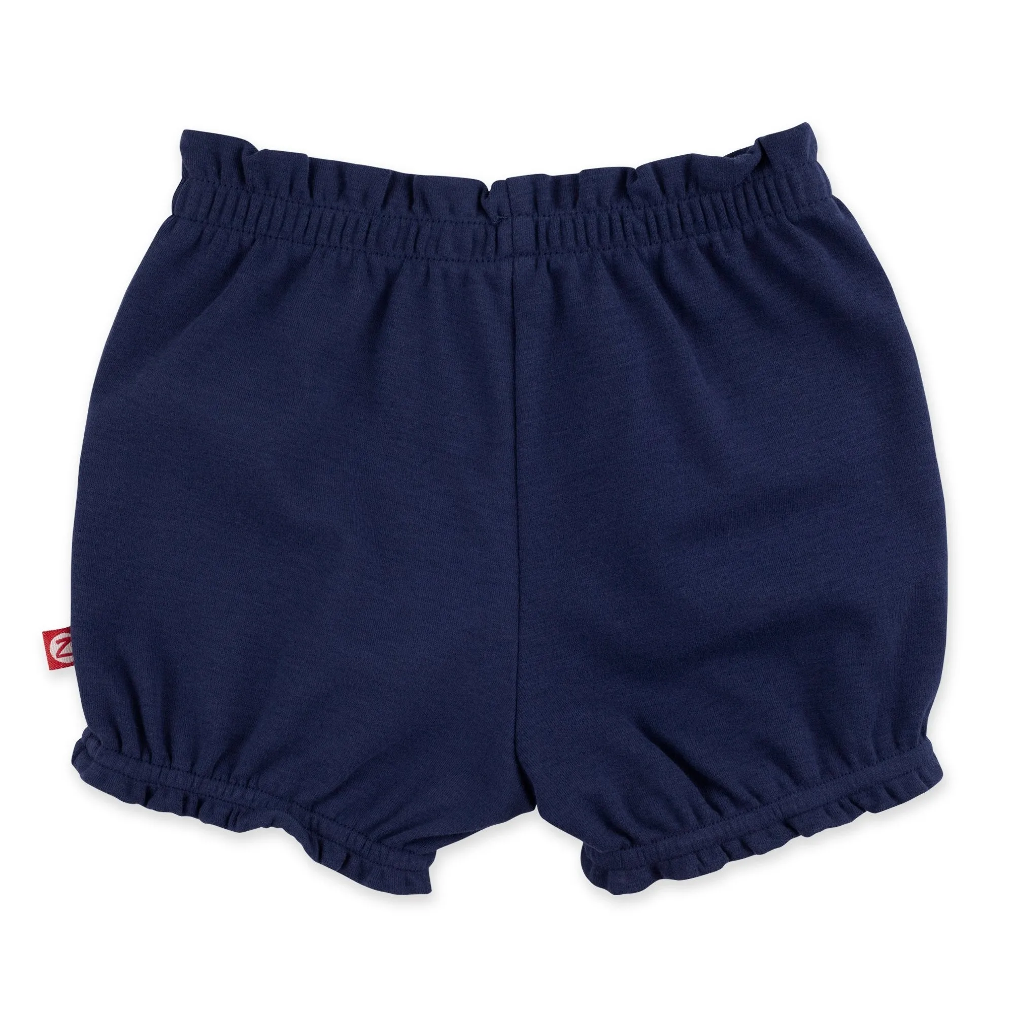 Organic Cotton Ruffle Short - True Navy