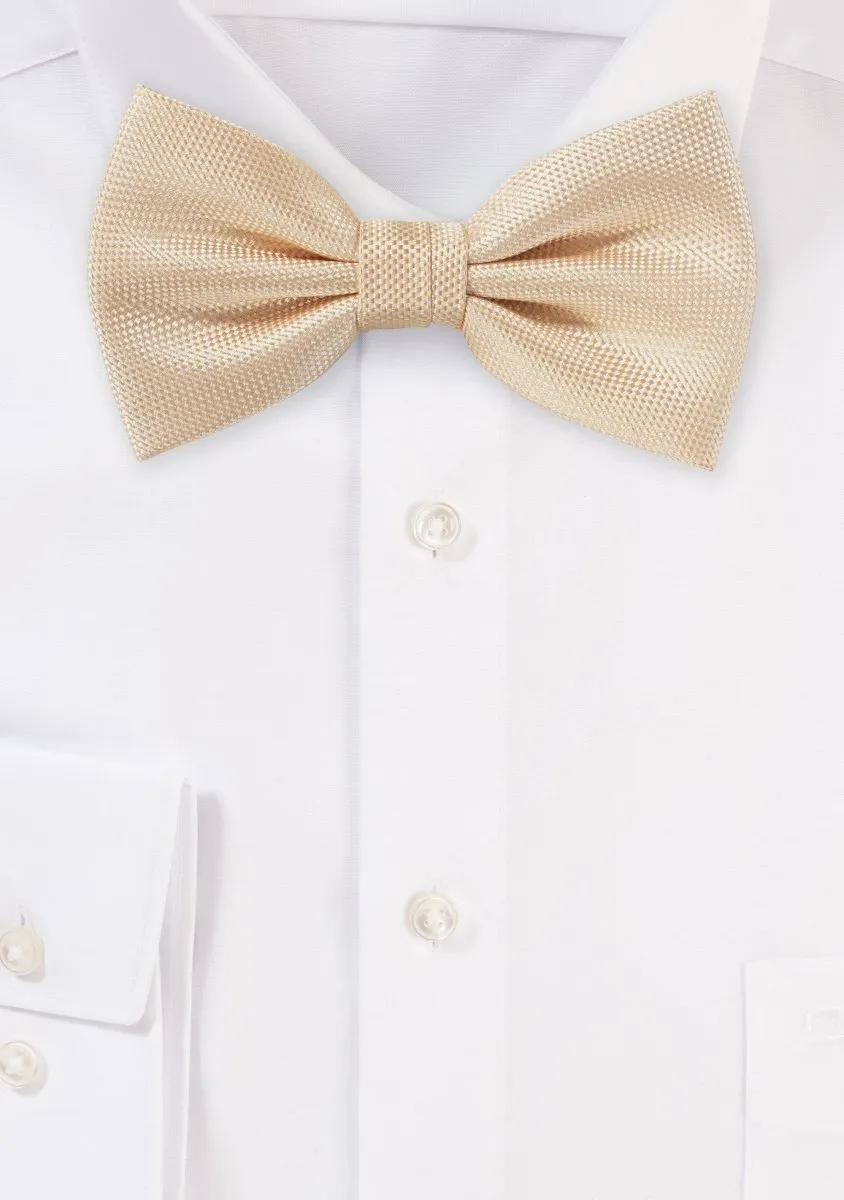 Peach Apricot MicroTexture Bowtie