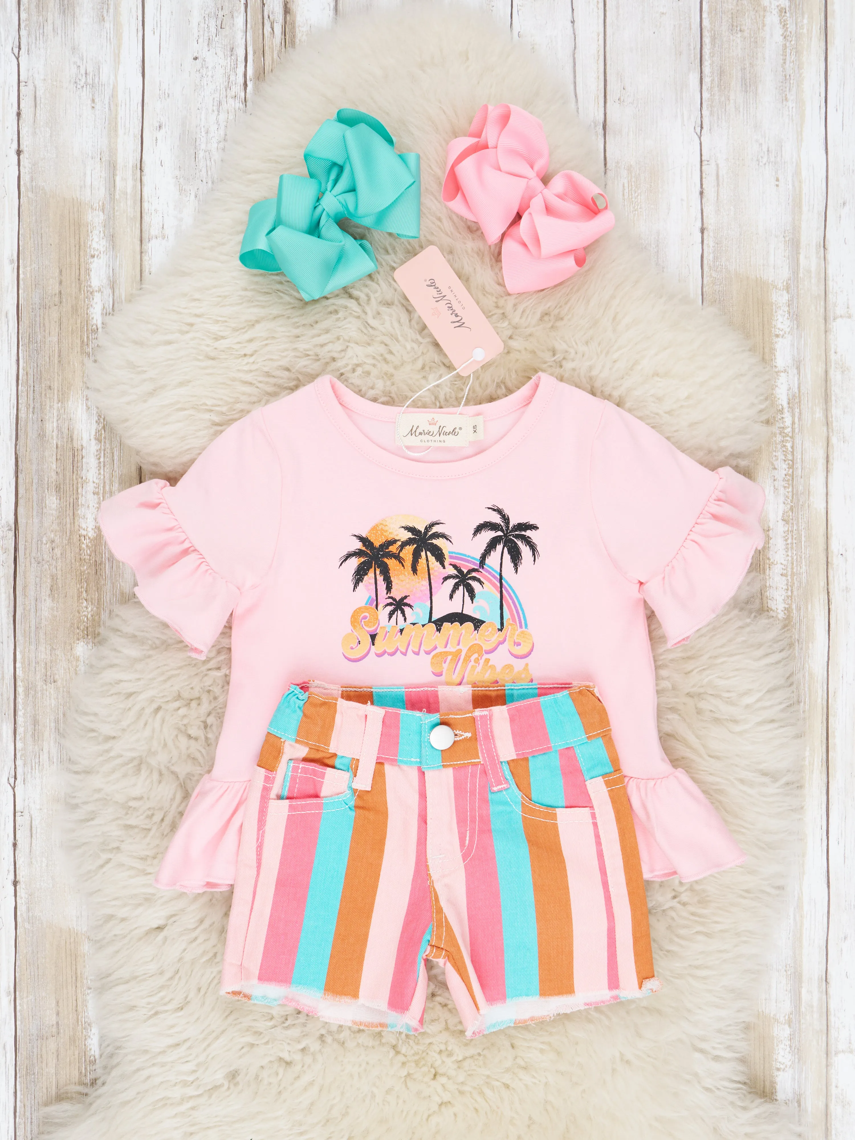 "Summer Vibes" Ruffle Outfit