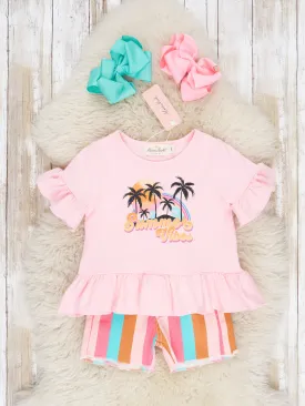 "Summer Vibes" Ruffle Outfit