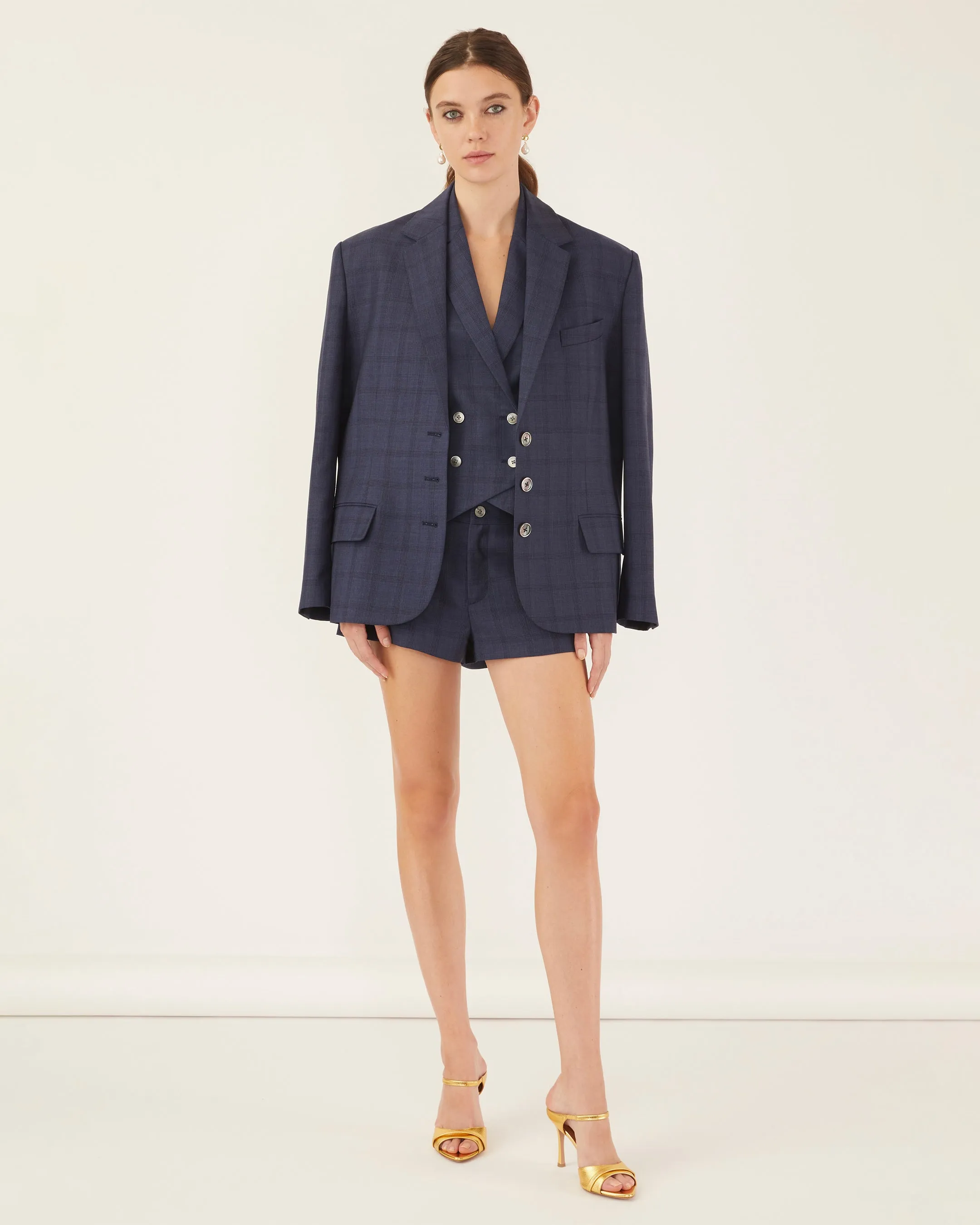 Ridley Slim Sleeve Wool Boyfriend Blazer