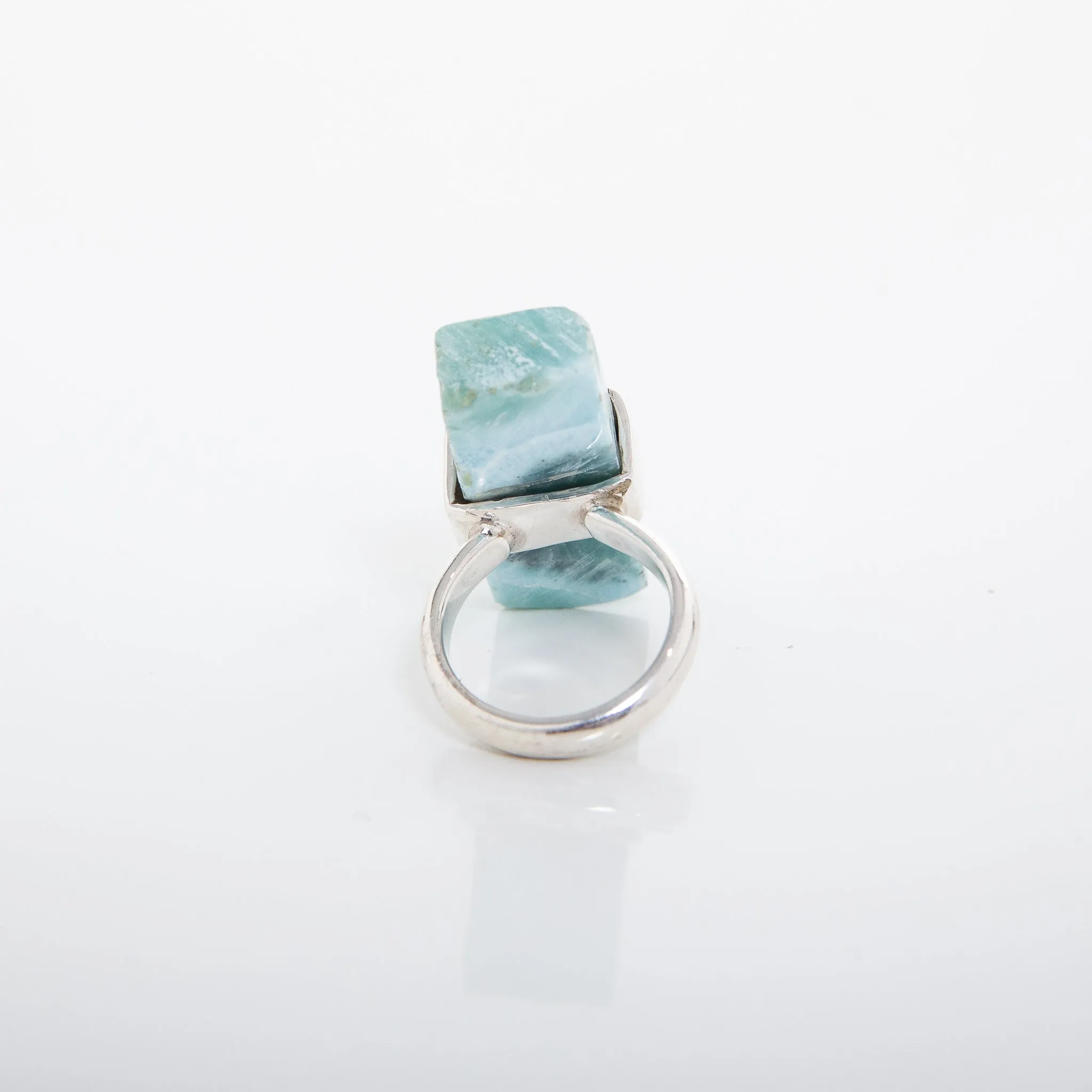 Rough Larimar Ring Milan