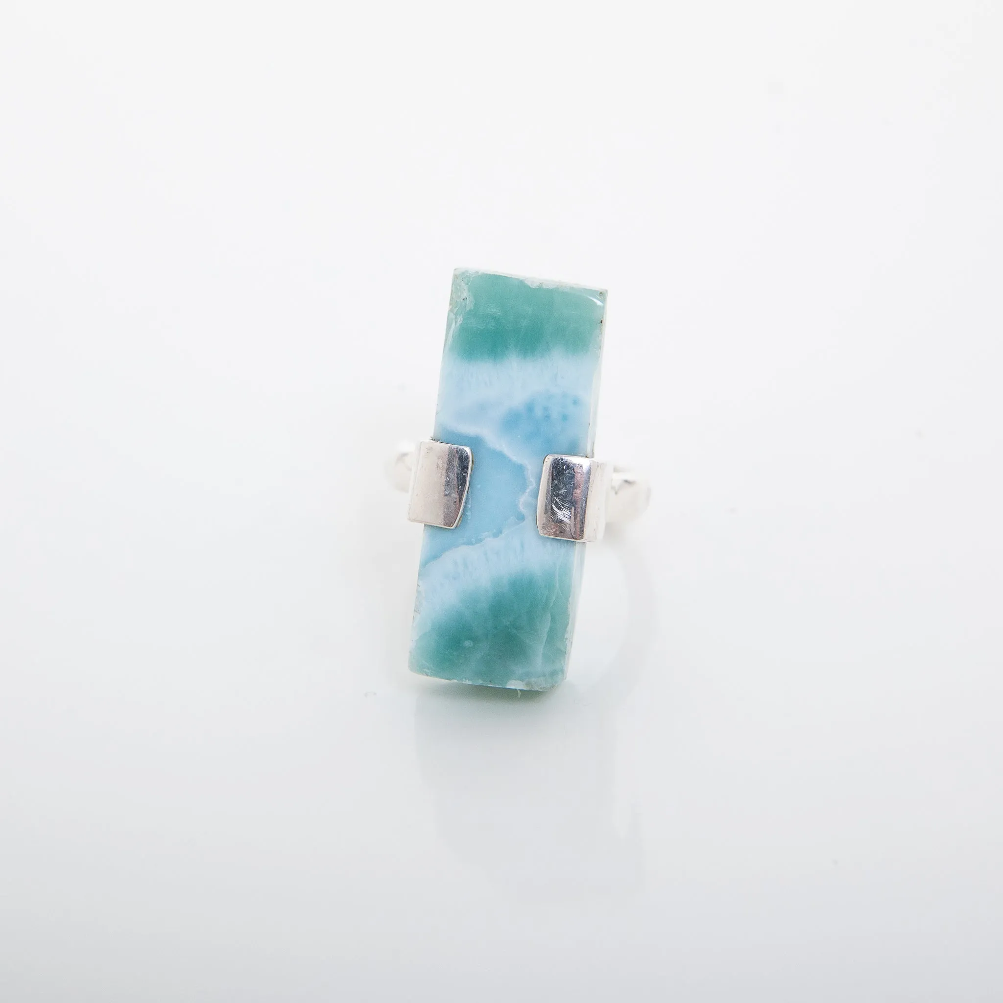 Rough Larimar Ring Milan