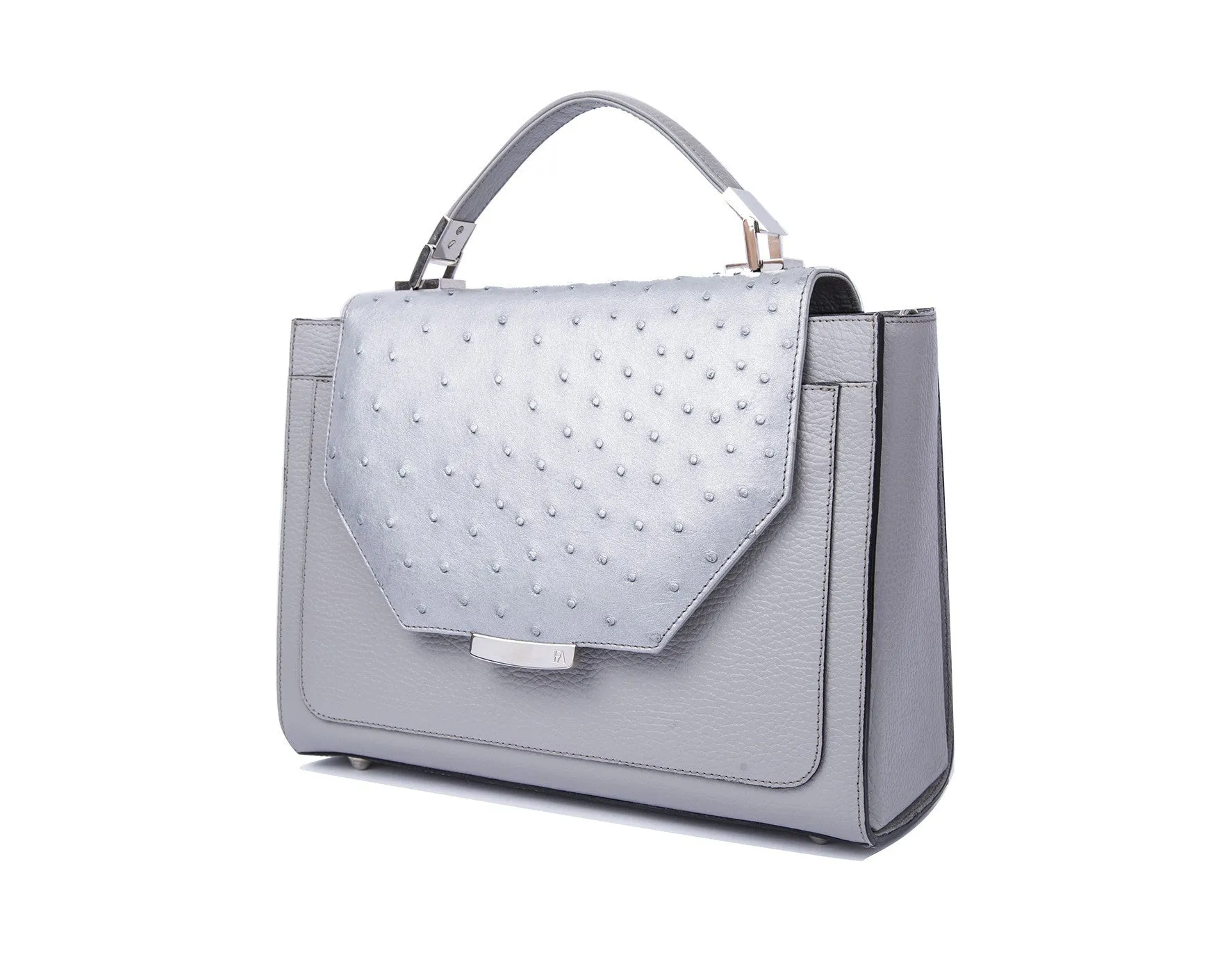 Silver Gray Steffany Tote