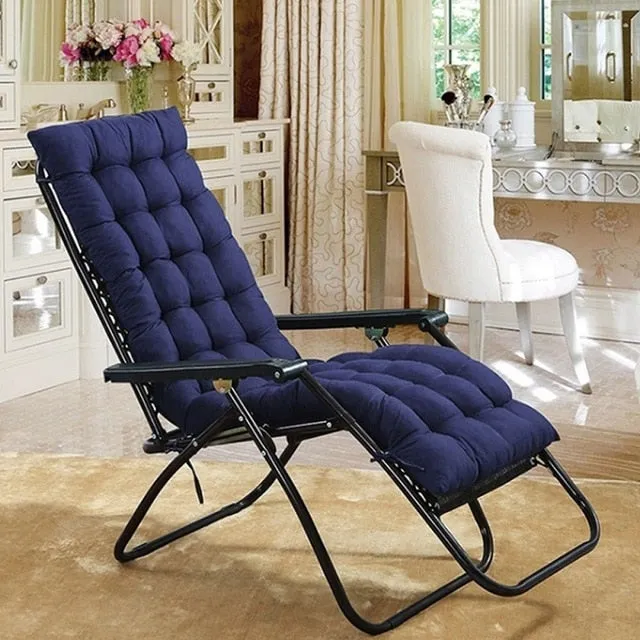 Solid Universal Recliner Rocking Chair Mat Soft Back Cushion