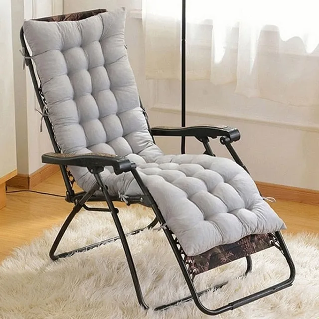 Solid Universal Recliner Rocking Chair Mat Soft Back Cushion