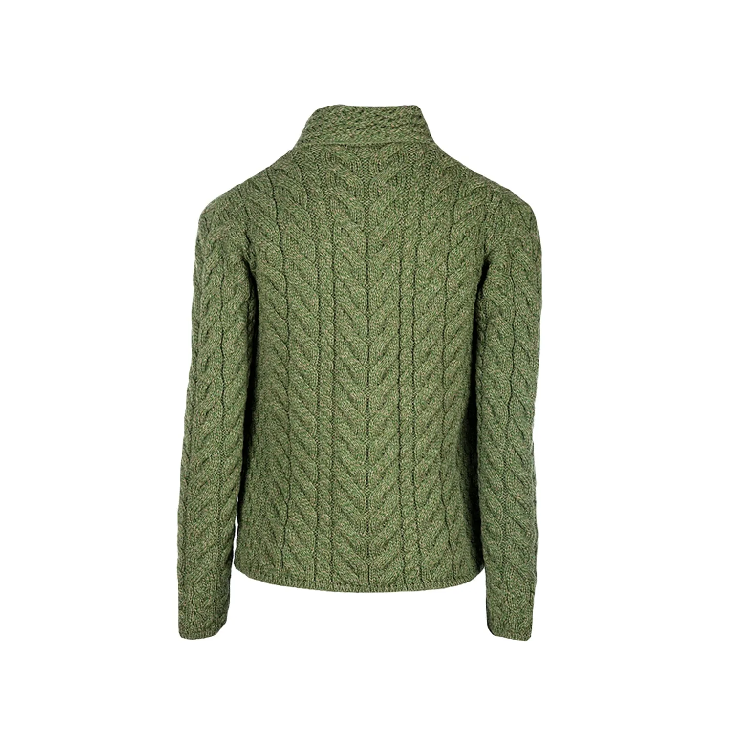 Supersoft Crossover Button Cardigan, Green