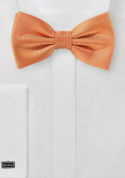 Tangerine MicroTexture Bowtie