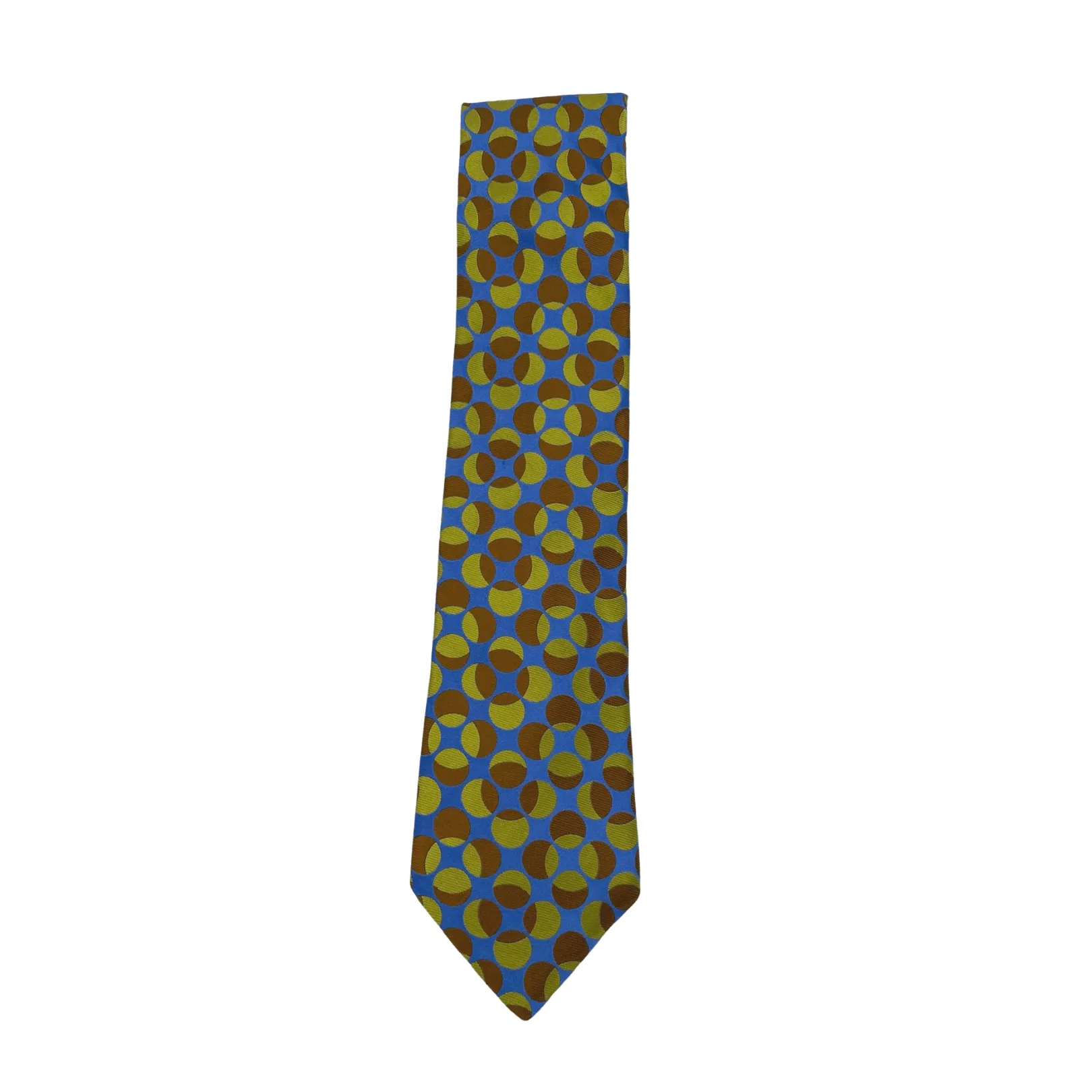 TED BAKER Silk Circle Jacquard Tie - Blue