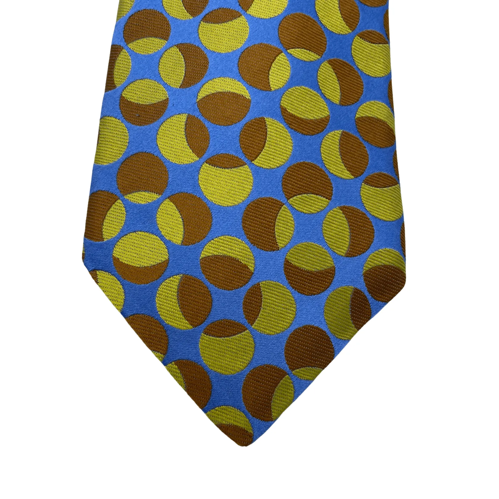 TED BAKER Silk Circle Jacquard Tie - Blue