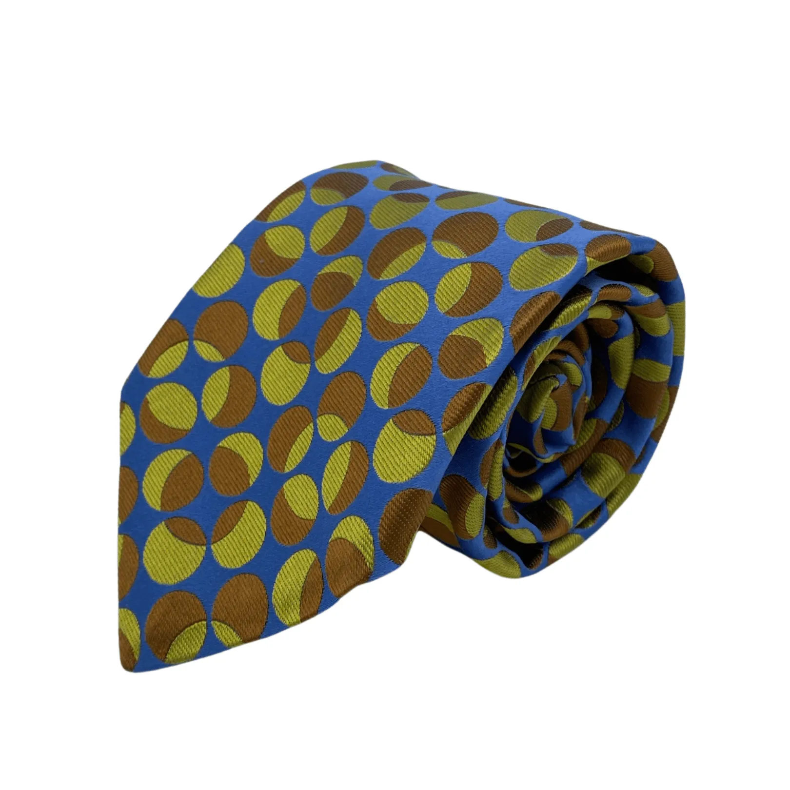 TED BAKER Silk Circle Jacquard Tie - Blue