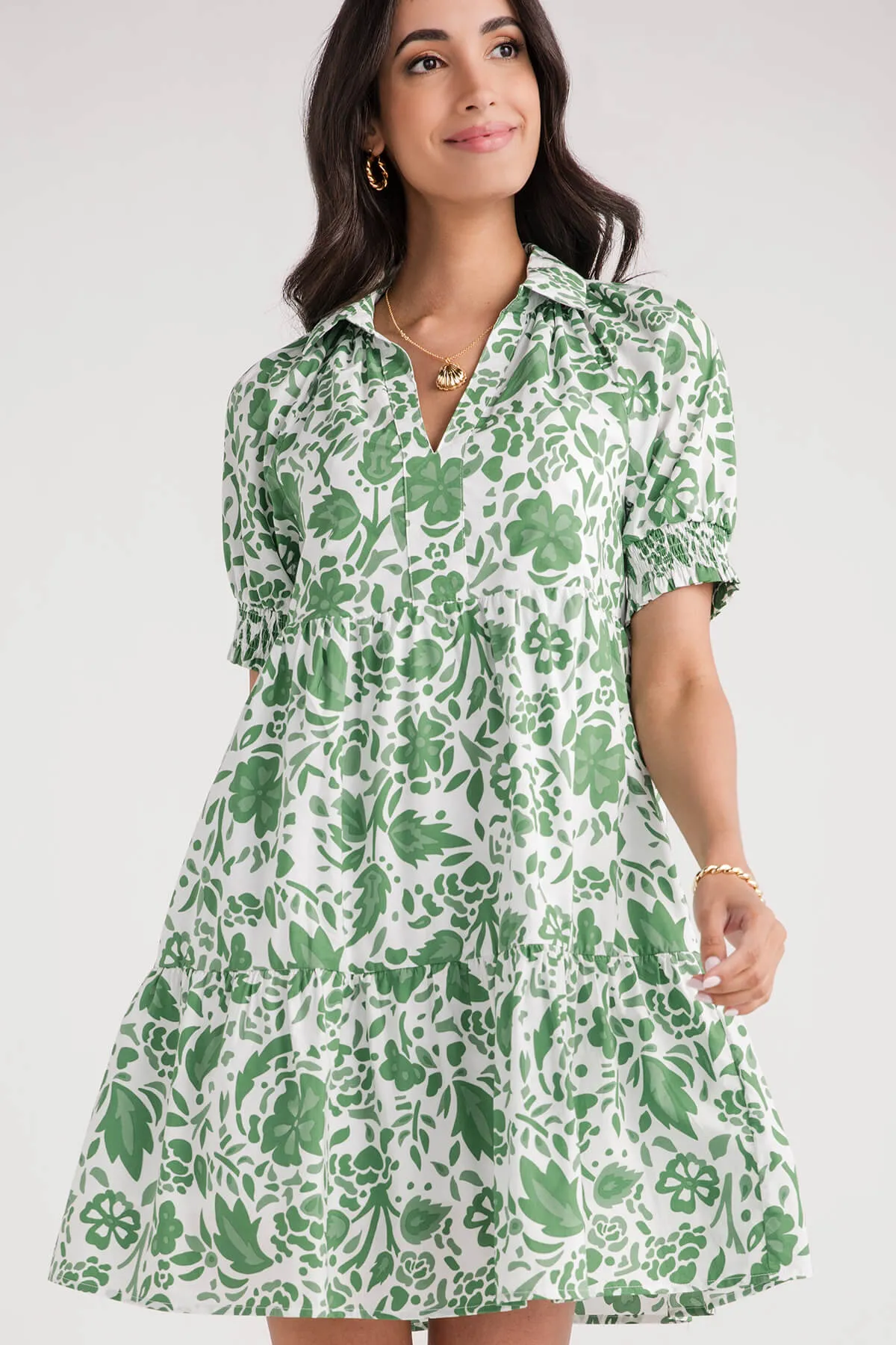 THML Printed Shirt Dress