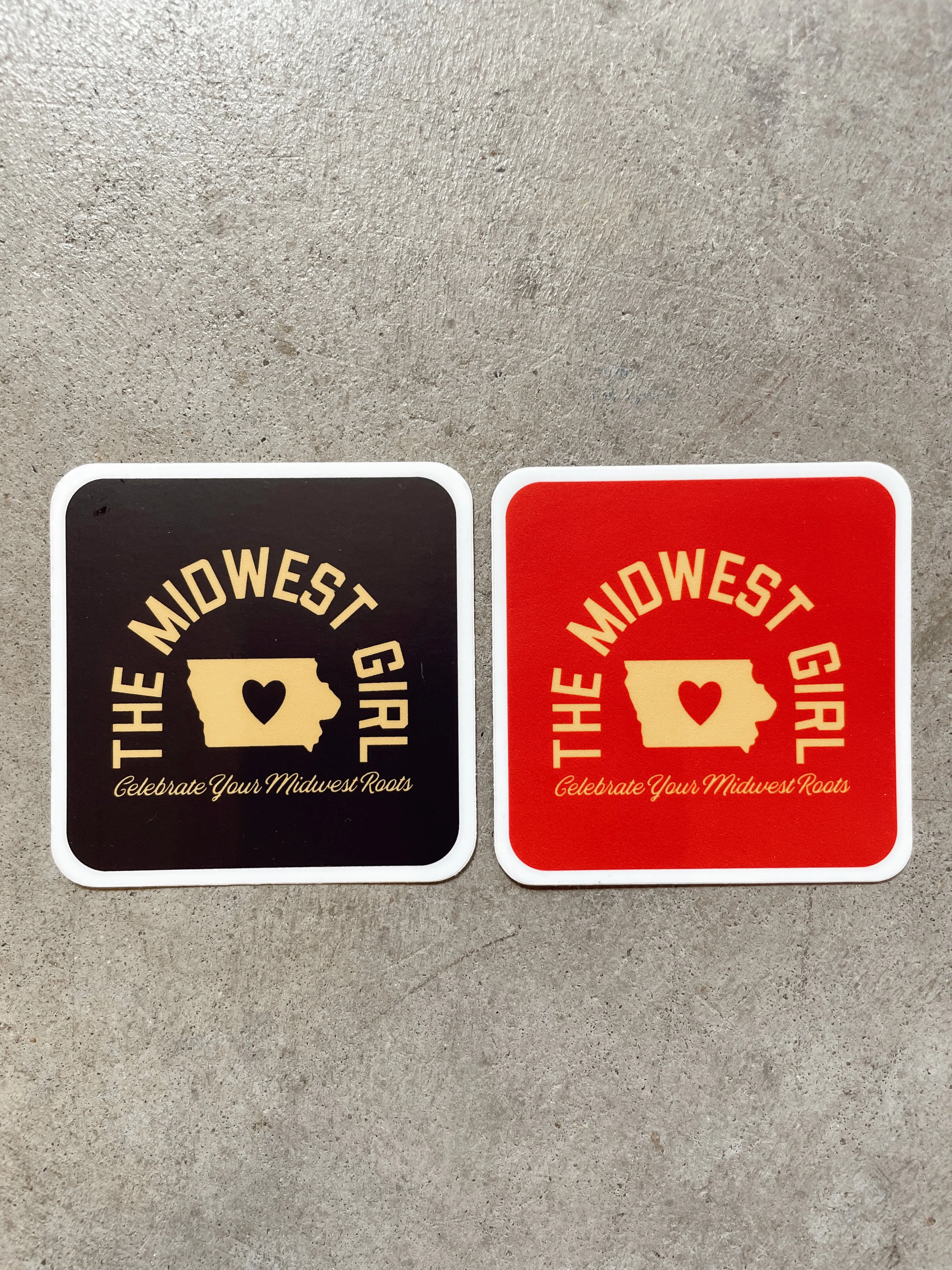 Tri-State Iowa Sticker Red/Gold