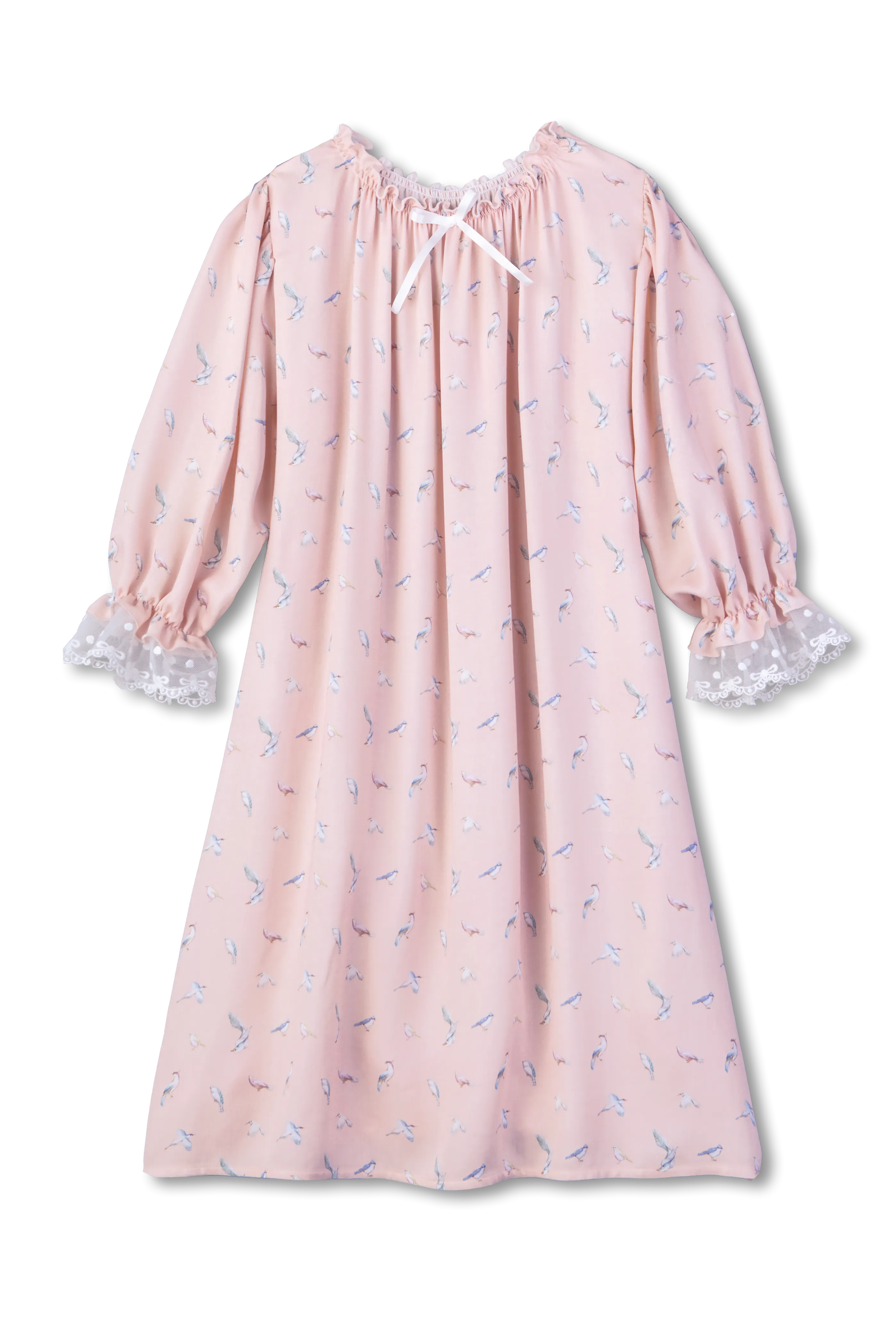 VICTORIA - GIRLS' NIGHTDRESS PINK BIRDS