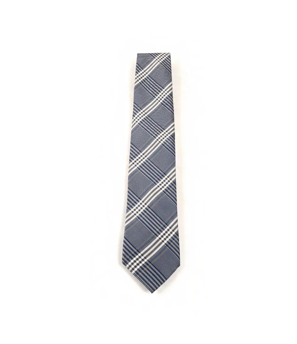 Vintage Blue Plaid Neck Tie