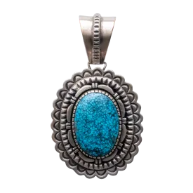 Webbed Kingman Turquoise Pendant | Bernice Bonney