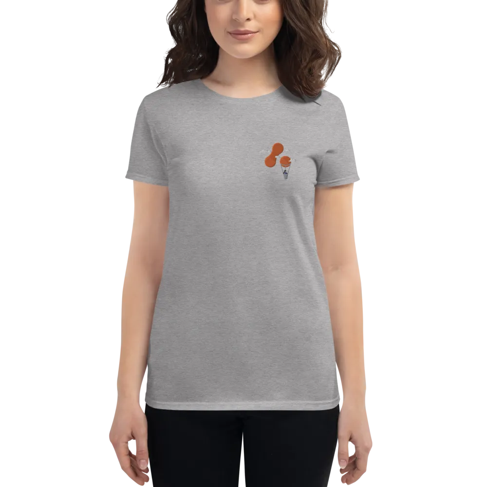 Women's Embroidered Adaptavist Balloon Design T-Shirt MC