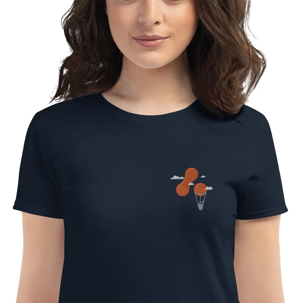 Women's Embroidered Adaptavist Balloon Design T-Shirt MC