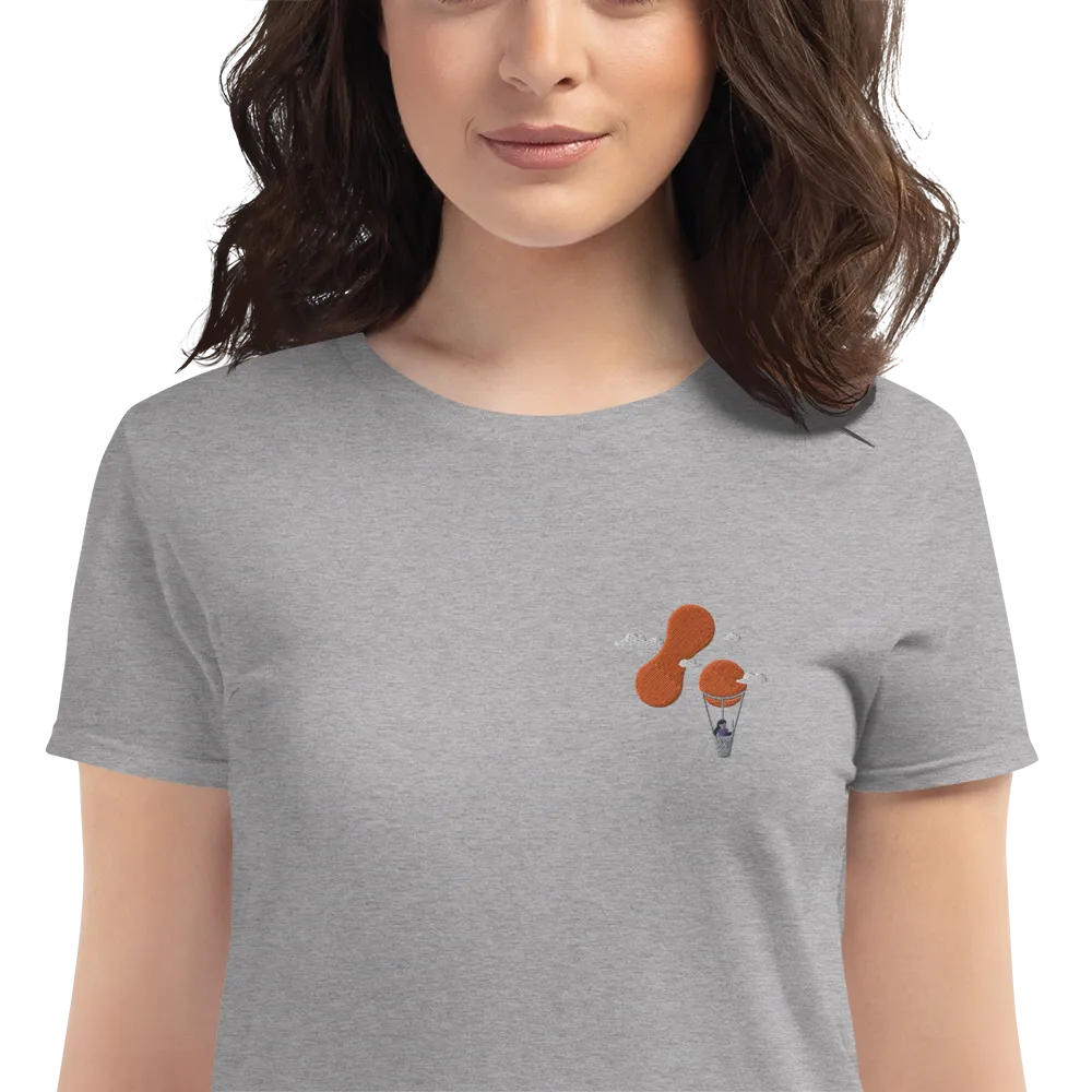 Women's Embroidered Adaptavist Balloon Design T-Shirt MC