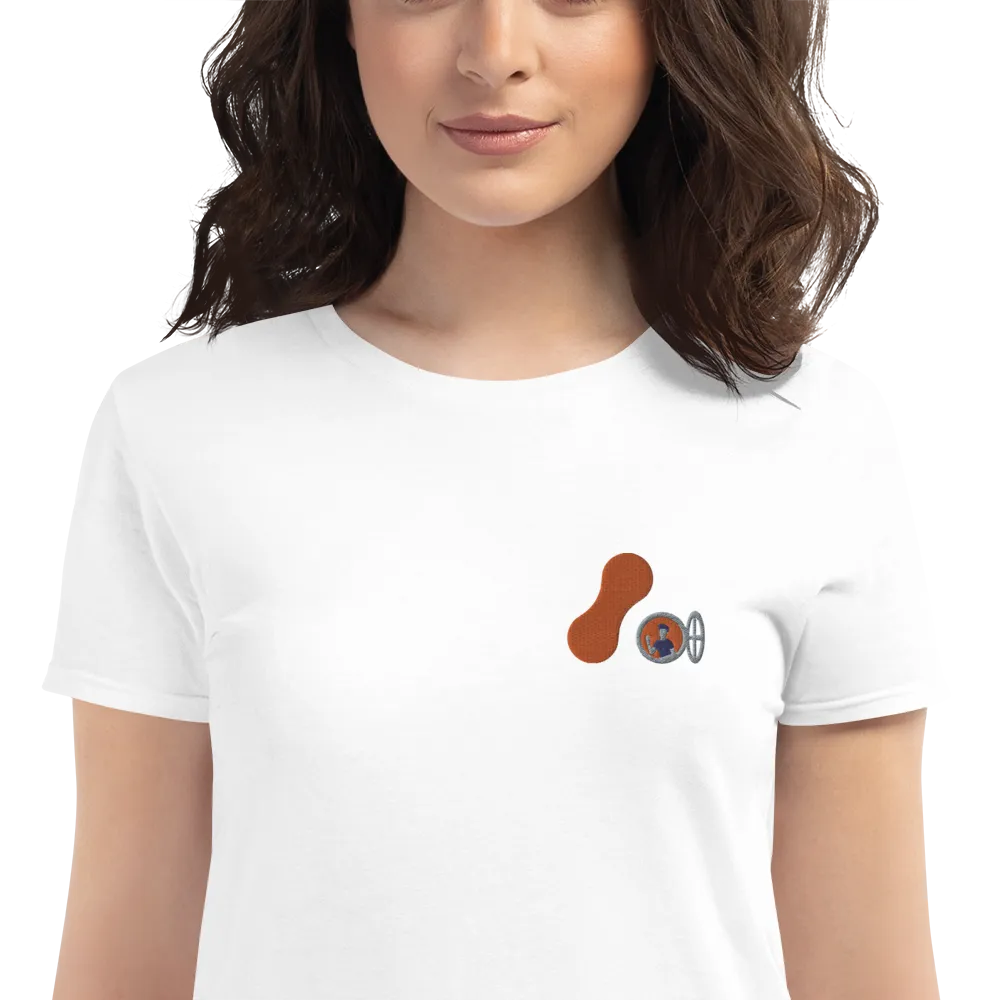 Women's Embroidered Adaptavist Hello Logo Design T-Shirt MC