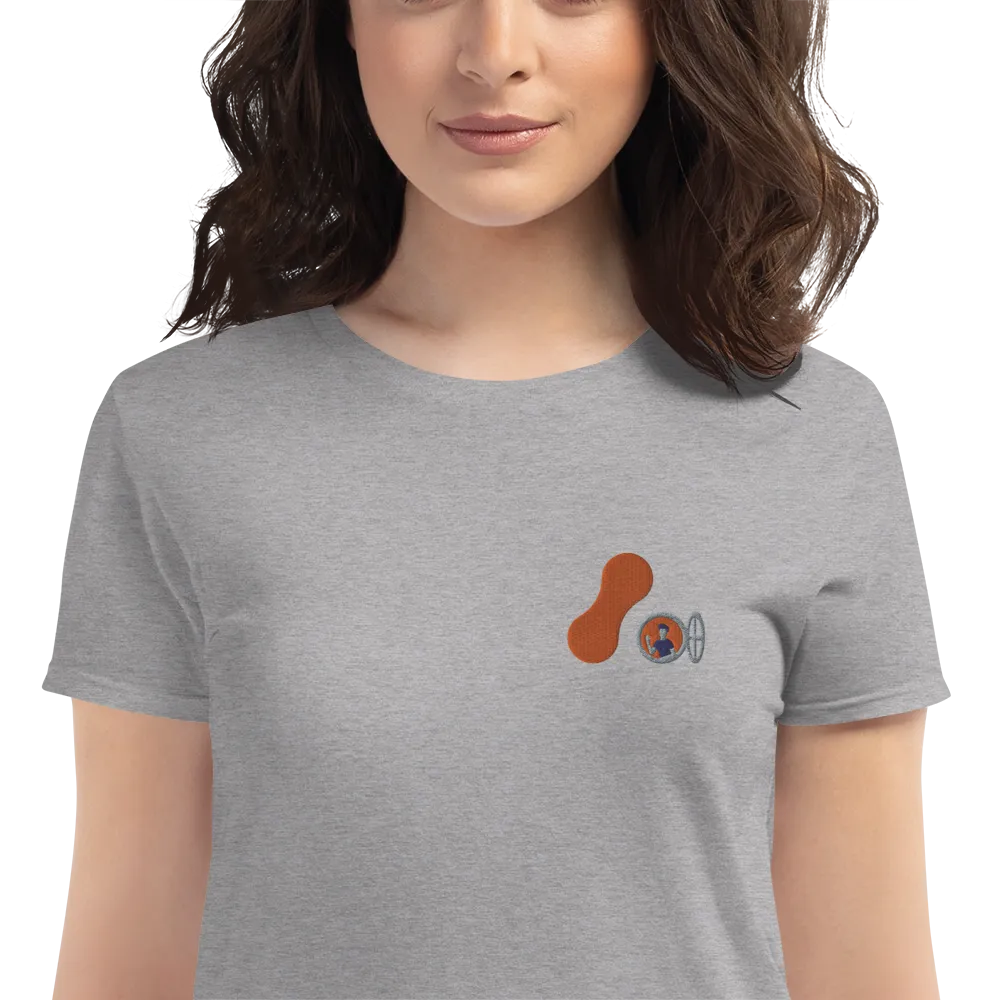 Women's Embroidered Adaptavist Hello Logo Design T-Shirt MC