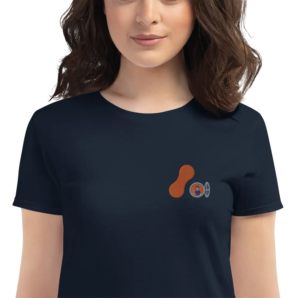 Women's Embroidered Adaptavist Hello Logo Design T-Shirt MC