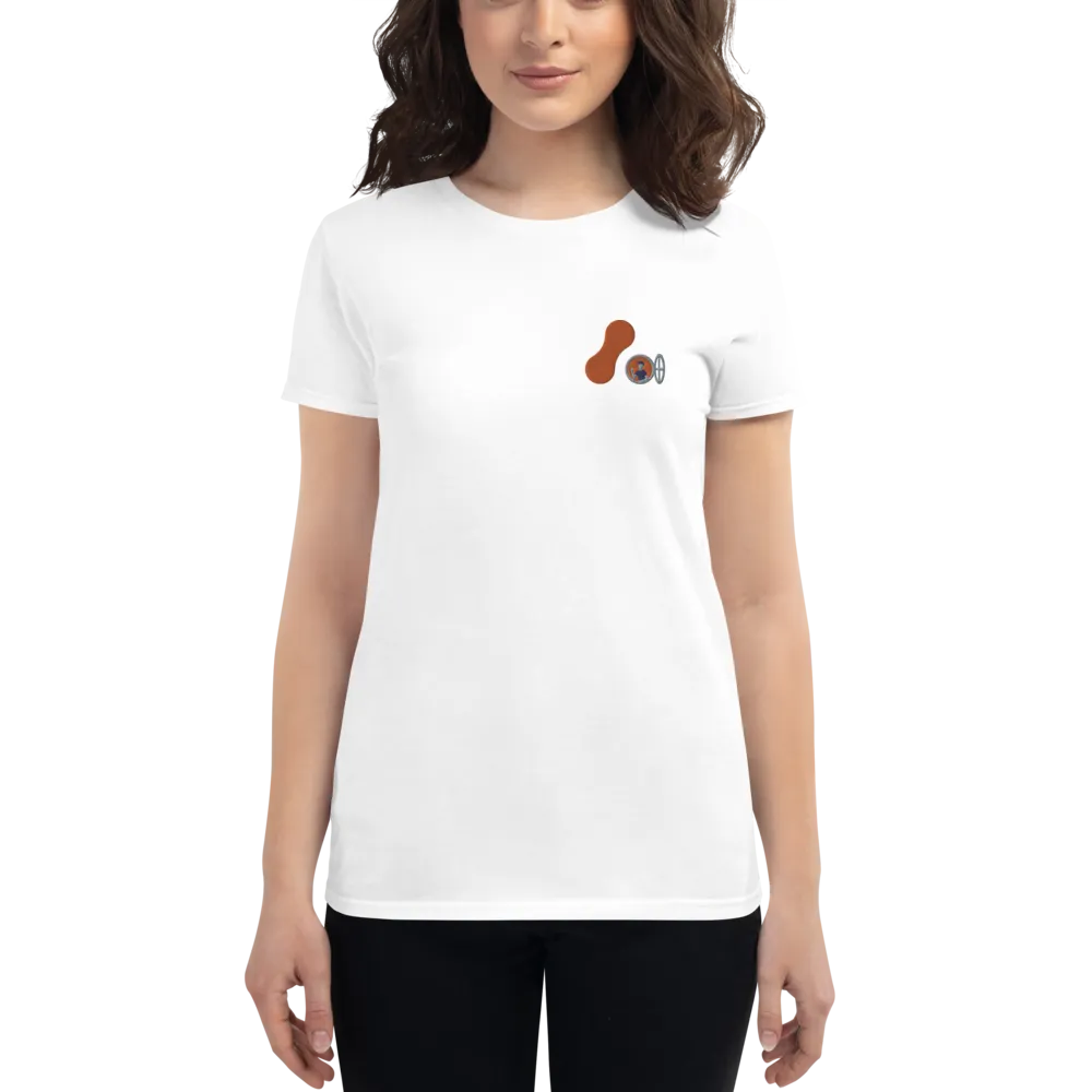 Women's Embroidered Adaptavist Hello Logo Design T-Shirt MC