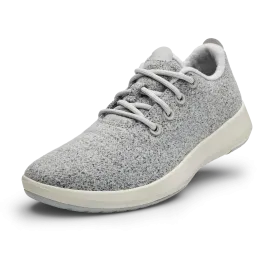 Women's Wool Runner Mizzles - Light Grey (Natural White Sole)