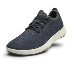 Women's Wool Runner Mizzles - Natural Black (Natural White Sole)