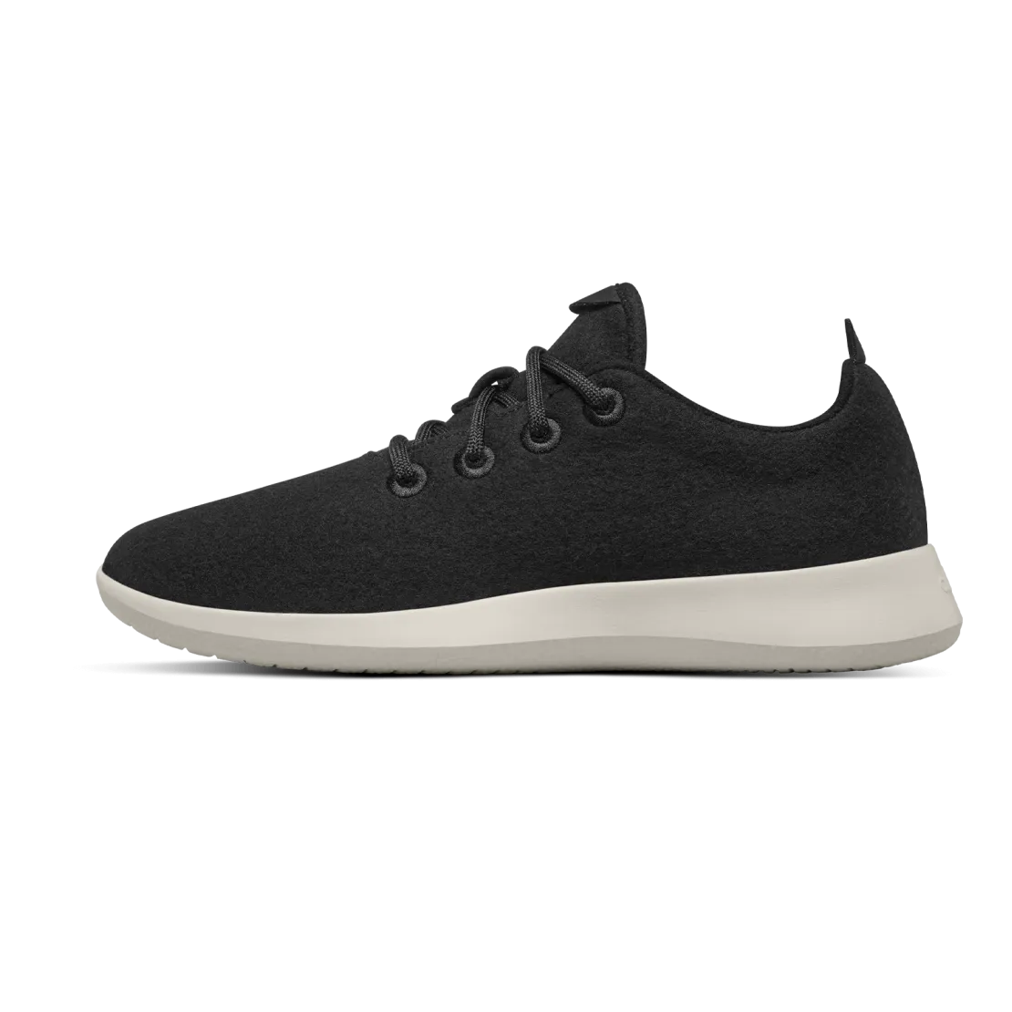 Women's Wool Runners - True Black (Cream Sole)