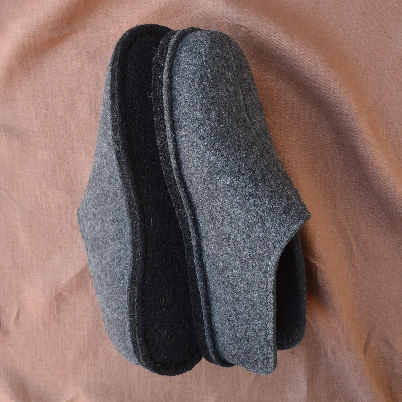 Wool Felt Slippers - Flair Smily - Anthracite AW23 (Adults 36-46)